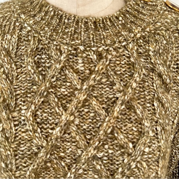 Sezane James Jumper Olive Chiné - Size S - Picture 13 of 16